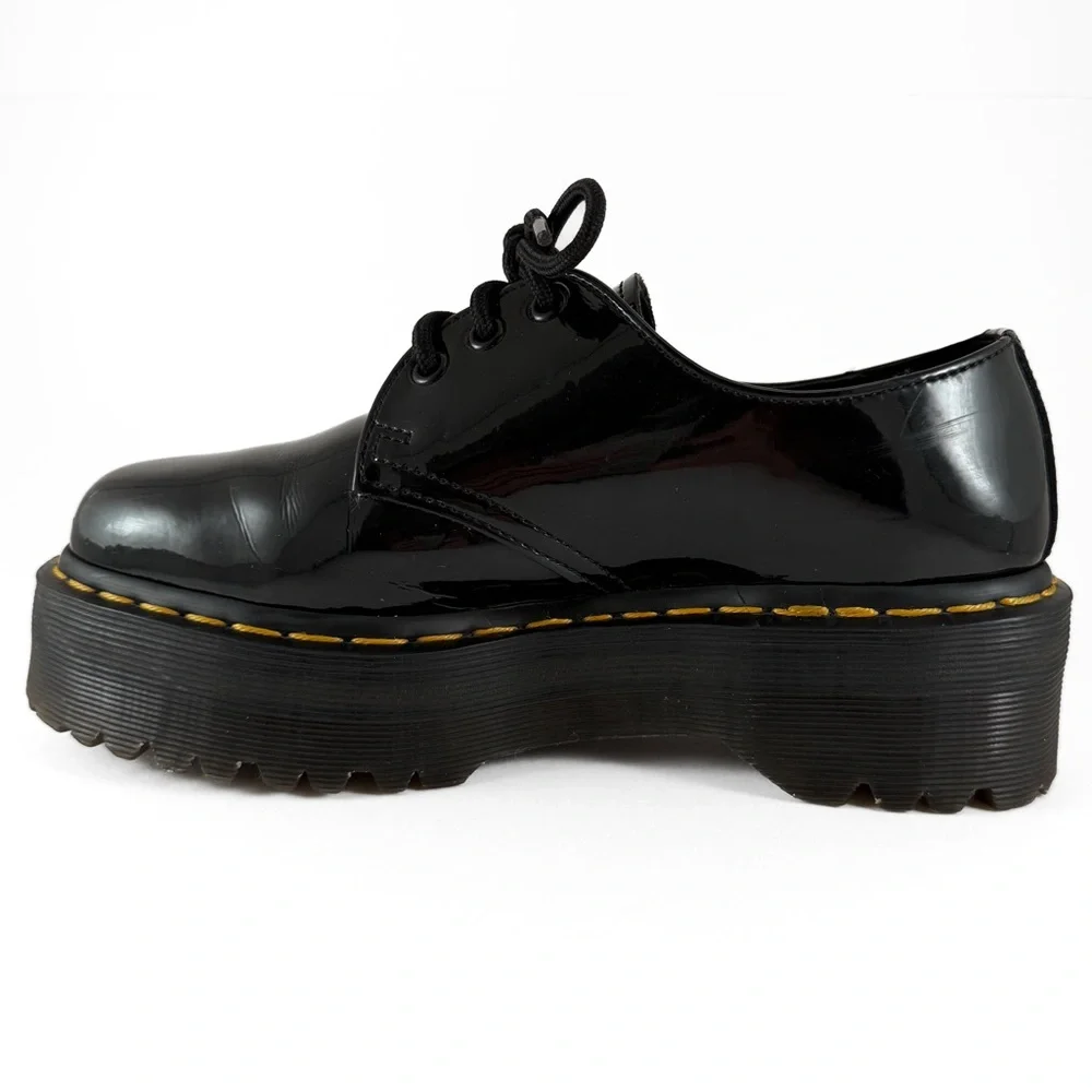 Dr Martens 1461 Patent Leather Platform Oxford Shoes